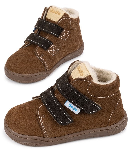 Dodo Shoes ~ Thermo Wool MidCut Klettschuh Winter ~ Cinnamon