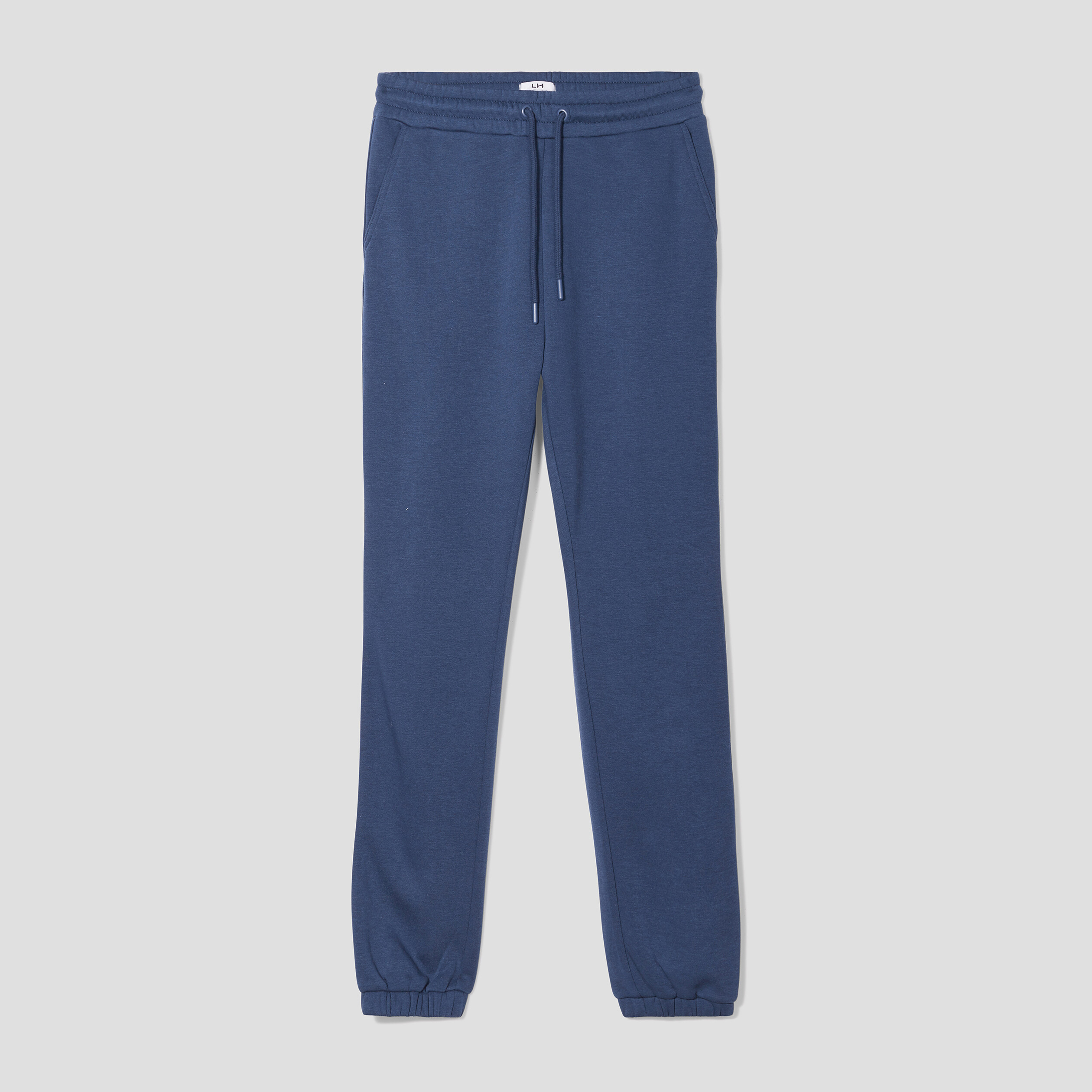 Pantalon jogging droit molleton bleu marine femme | La Halle