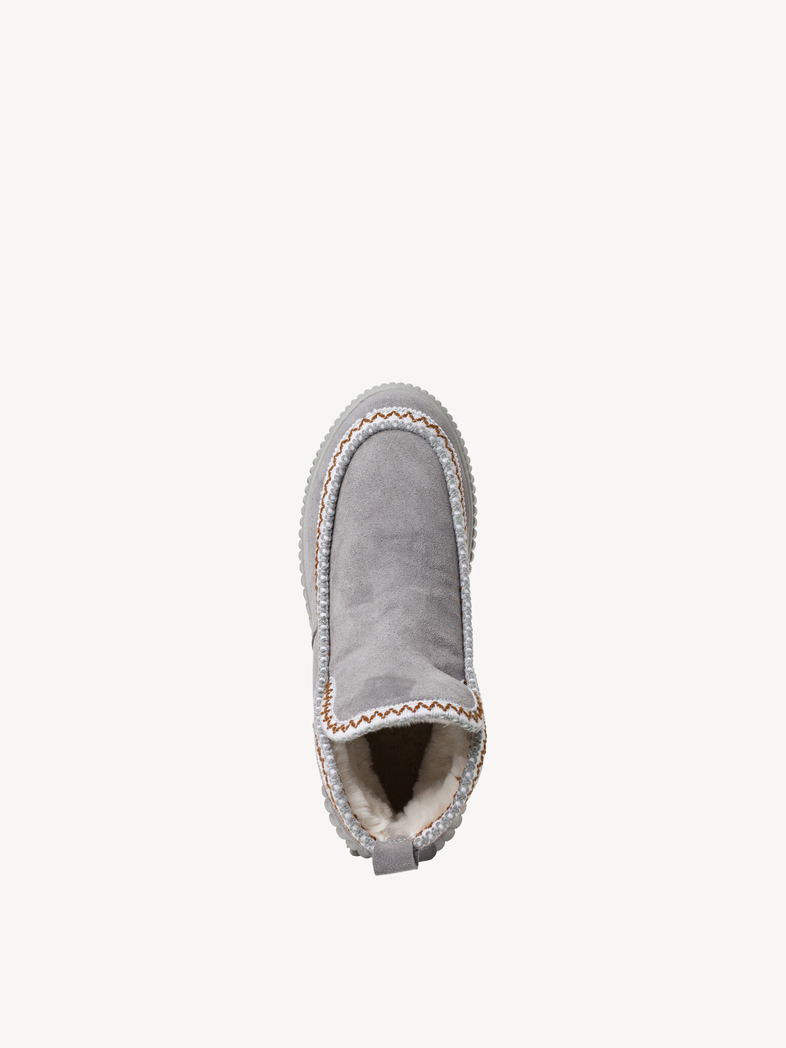 Bottine en cuir - gris doublure chaude