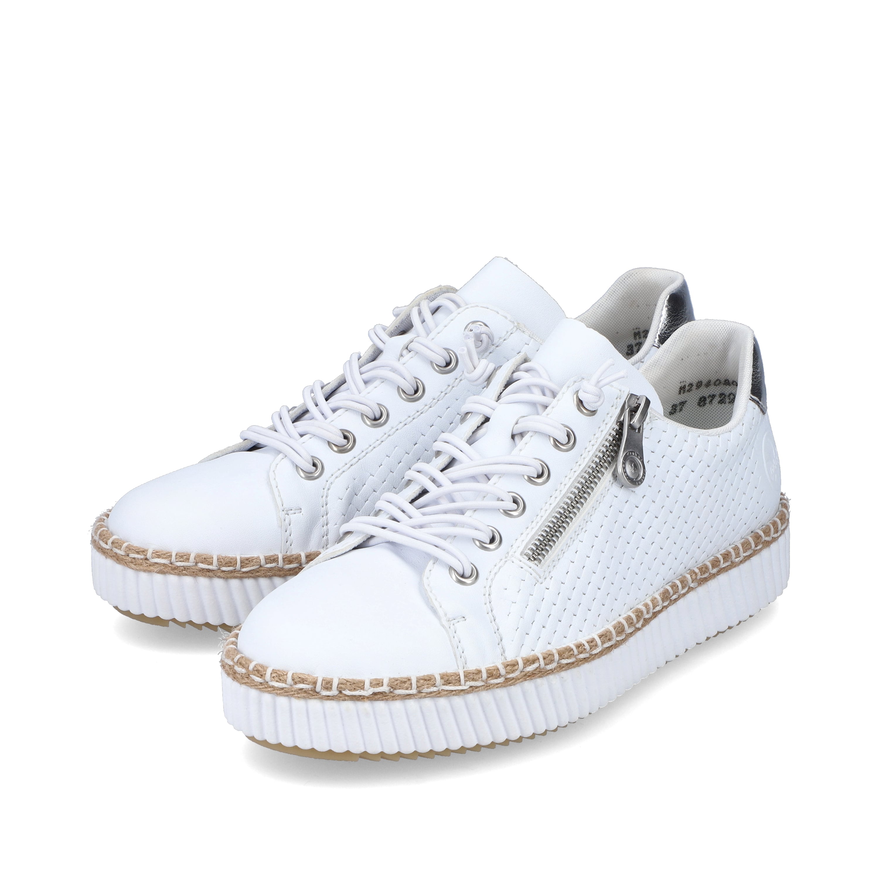Rieker Damen Slipper schneeweiss