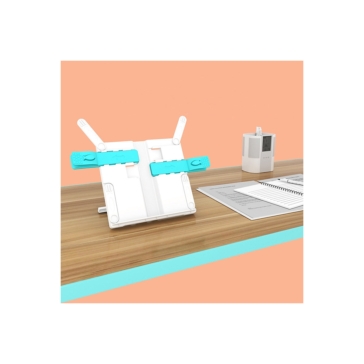 Mattiertes Leseregal, klappbares Leseregal Kinder-Leseregal, tragbarer Buchhalter, Desktop-Bücherregal Briefpapier