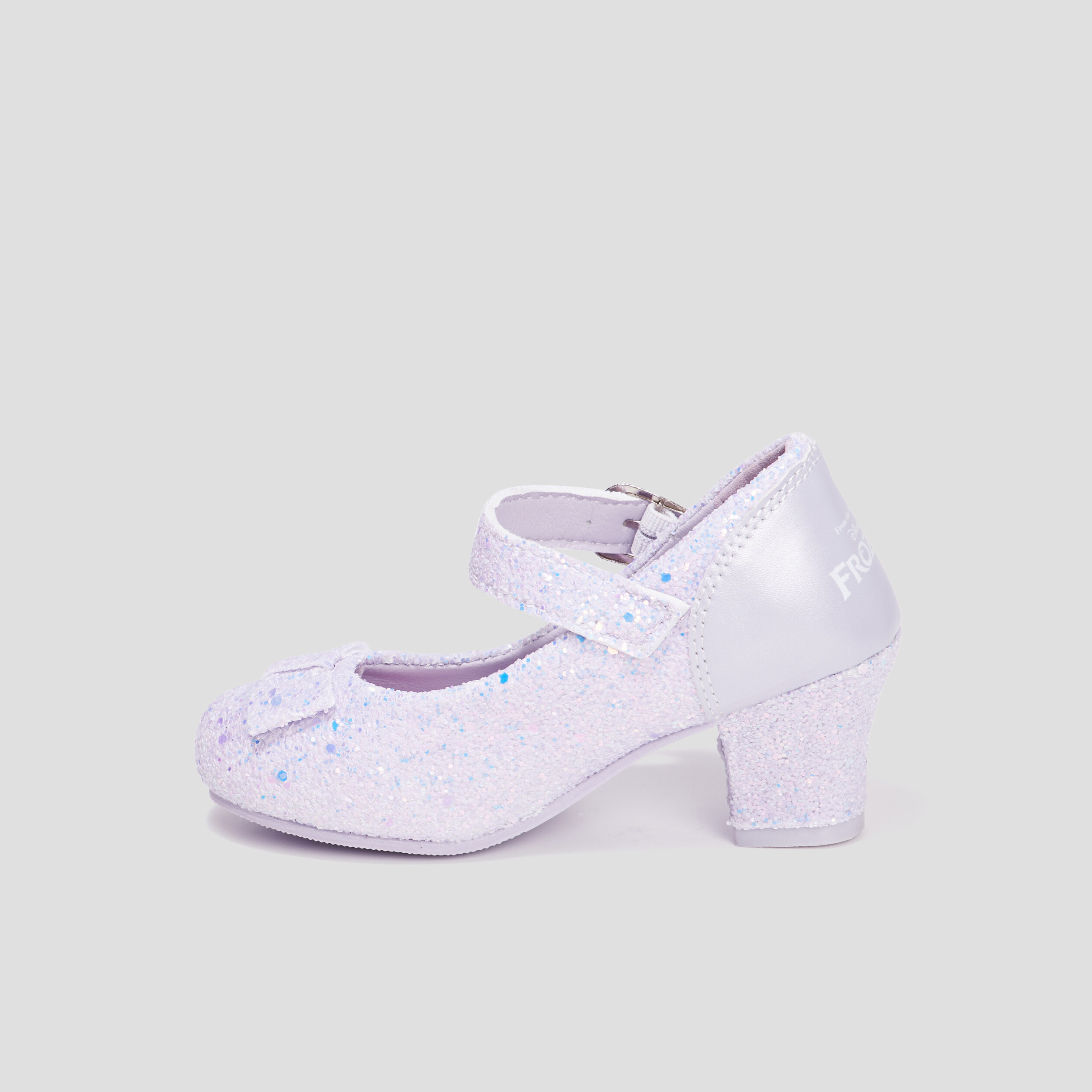 Babies pailletées à talons violet fille | La Halle
