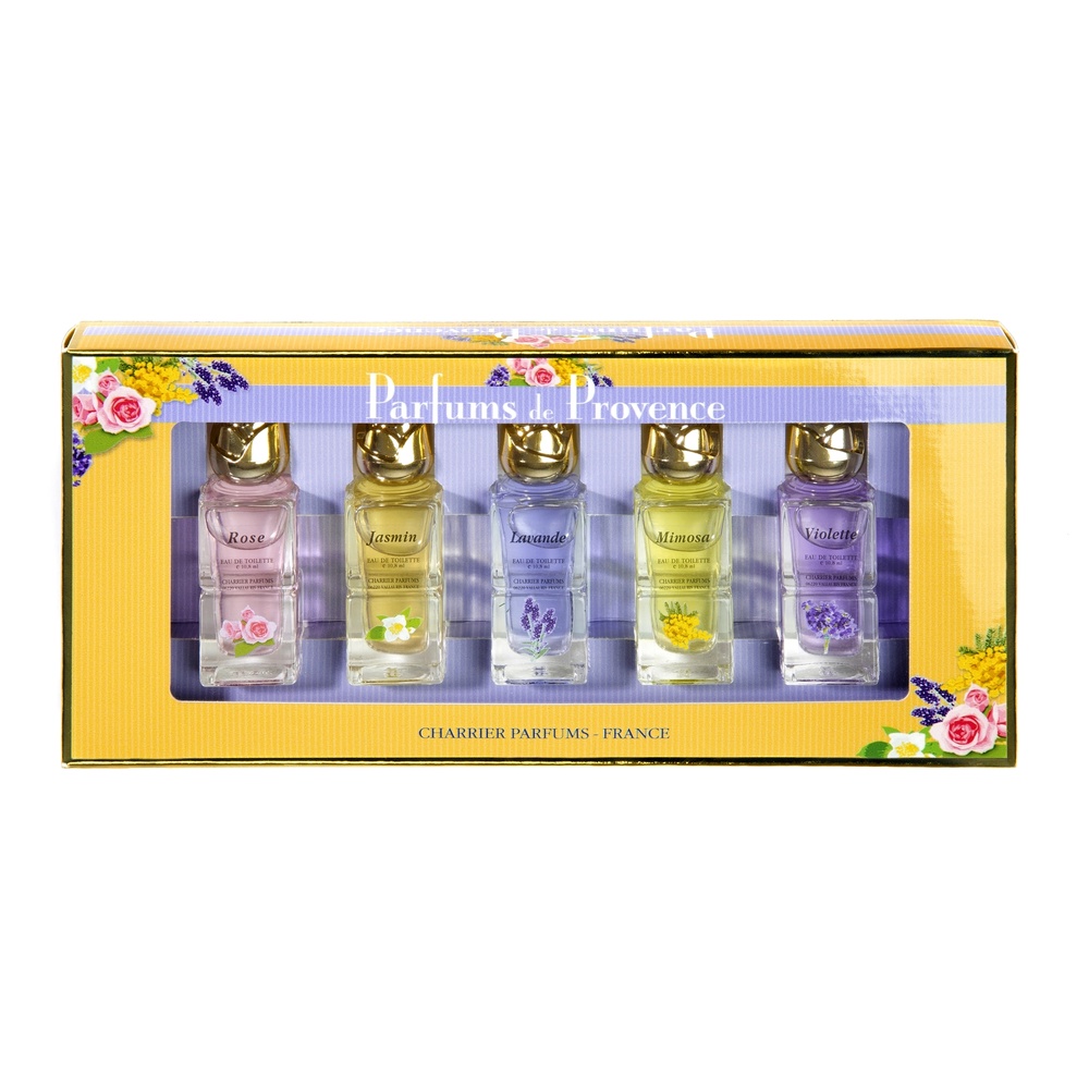 Charrier PARFUMS DE PROVENCE Coffret de 5 miniatures d'Eaux de Toilette
