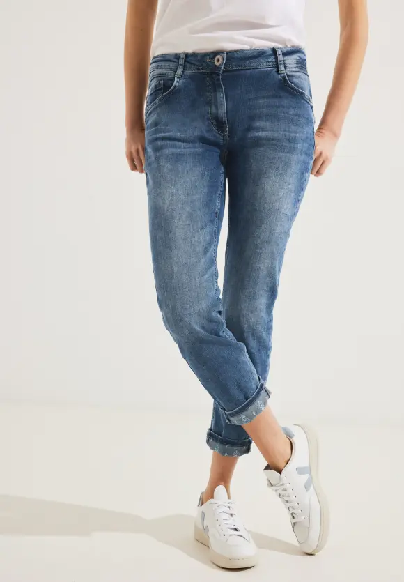 CECIL Loose Fit Jeans in 3/4-Länge