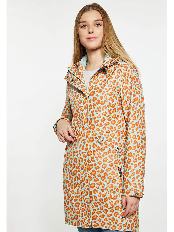 Schmuddelwedda Regenparka in Türkis/ Orange günstig kaufen