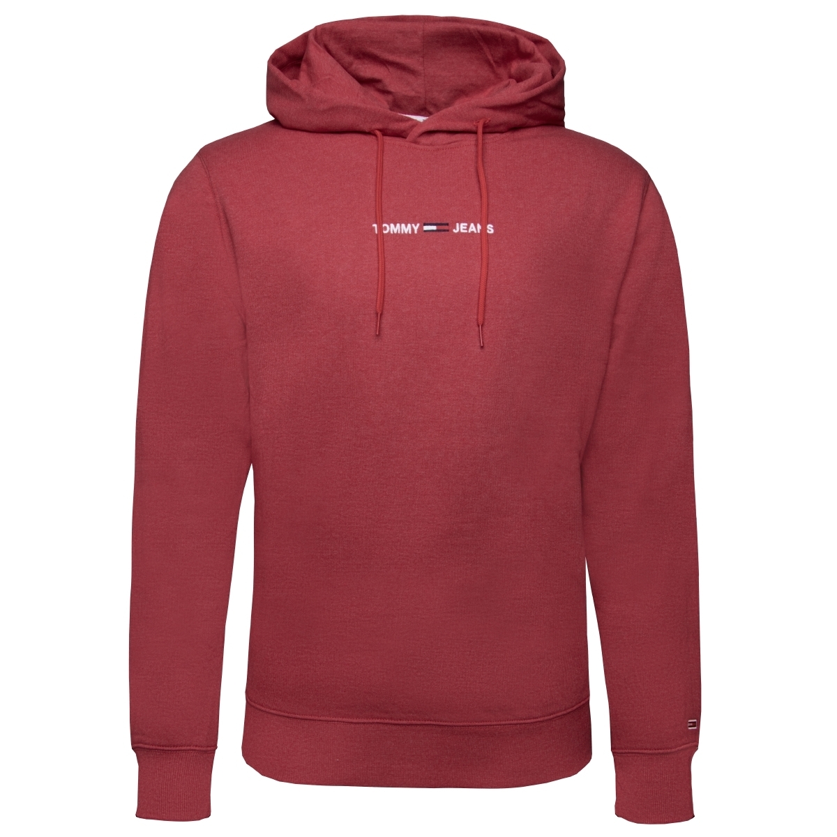 Tommy Hilfiger Tommy Jeans Straight Logo Kapuzenpullover rot