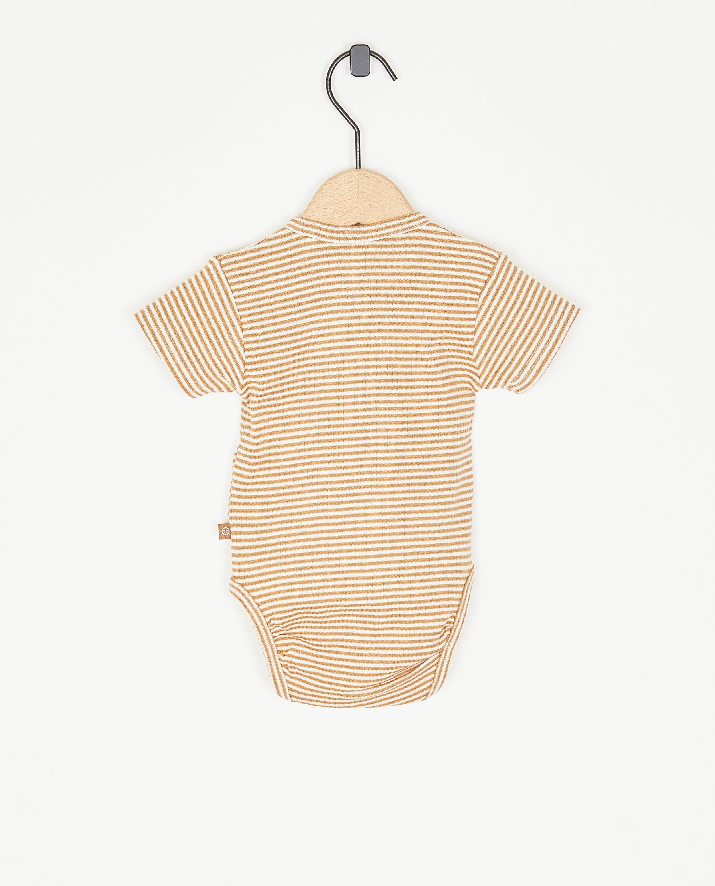 Nyfödd 50-68 Omlottklänning beige