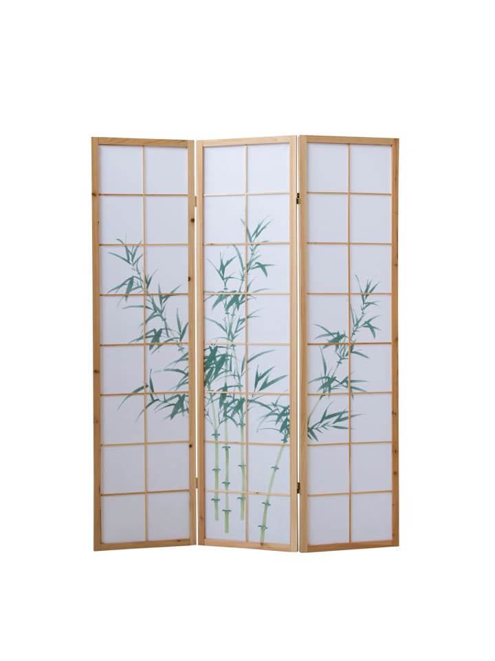 Homestyle4u 4-tlg. Paravent in Braun 132x175 günstig kaufen onesize