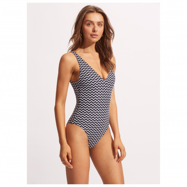 Seafolly - Women's Sienna Deep V Neck One Piece - Badeanzug