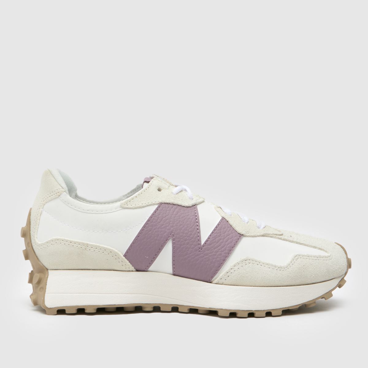 New Balance 327 träningsskor i vitt och lila