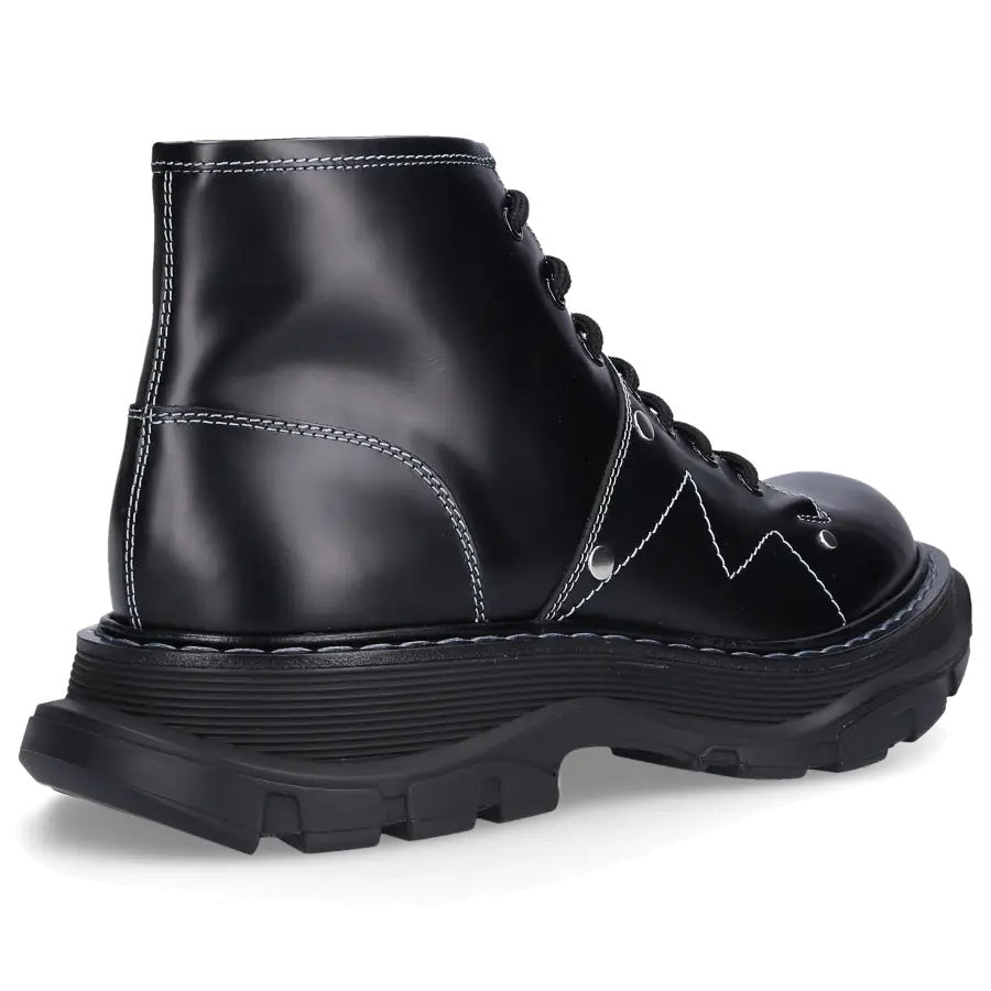 Alexander McQueen - Stiefeletten WHX50 Kalbsleder - schwarz