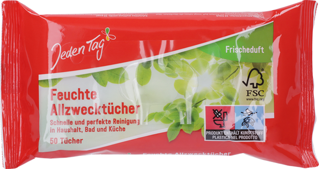 Jeden Tag Feuchte Allzwecktücher