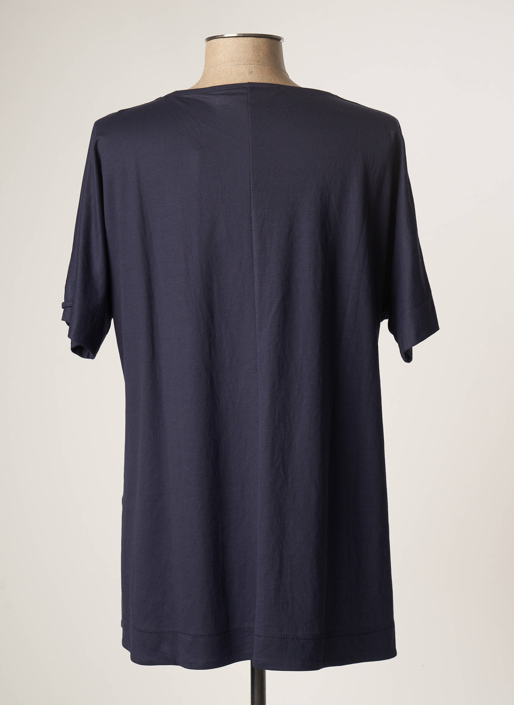 Franck Anna Tuniquemanchecourte Femme couleur bleu