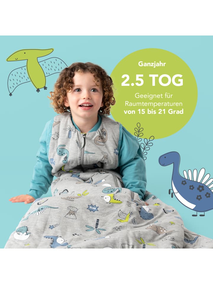 Schlummersack Babyschlafsack, 2.5 TOG in Anthrazit günstig kaufen