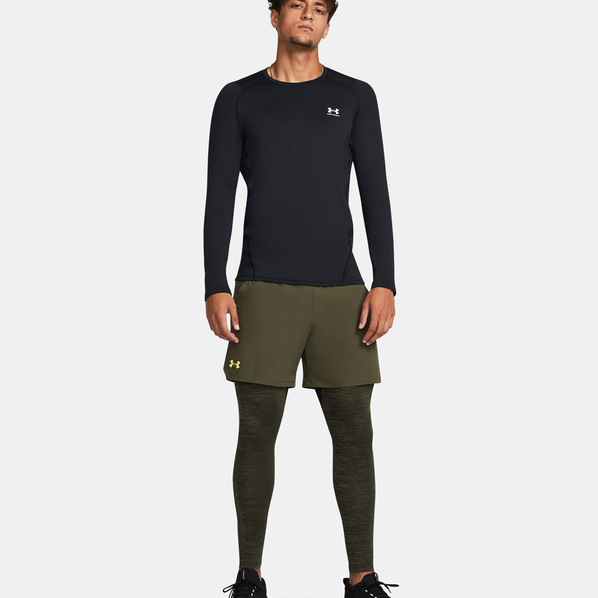 Coldgear Twist Tight Herren - Oliv, Schwarz
