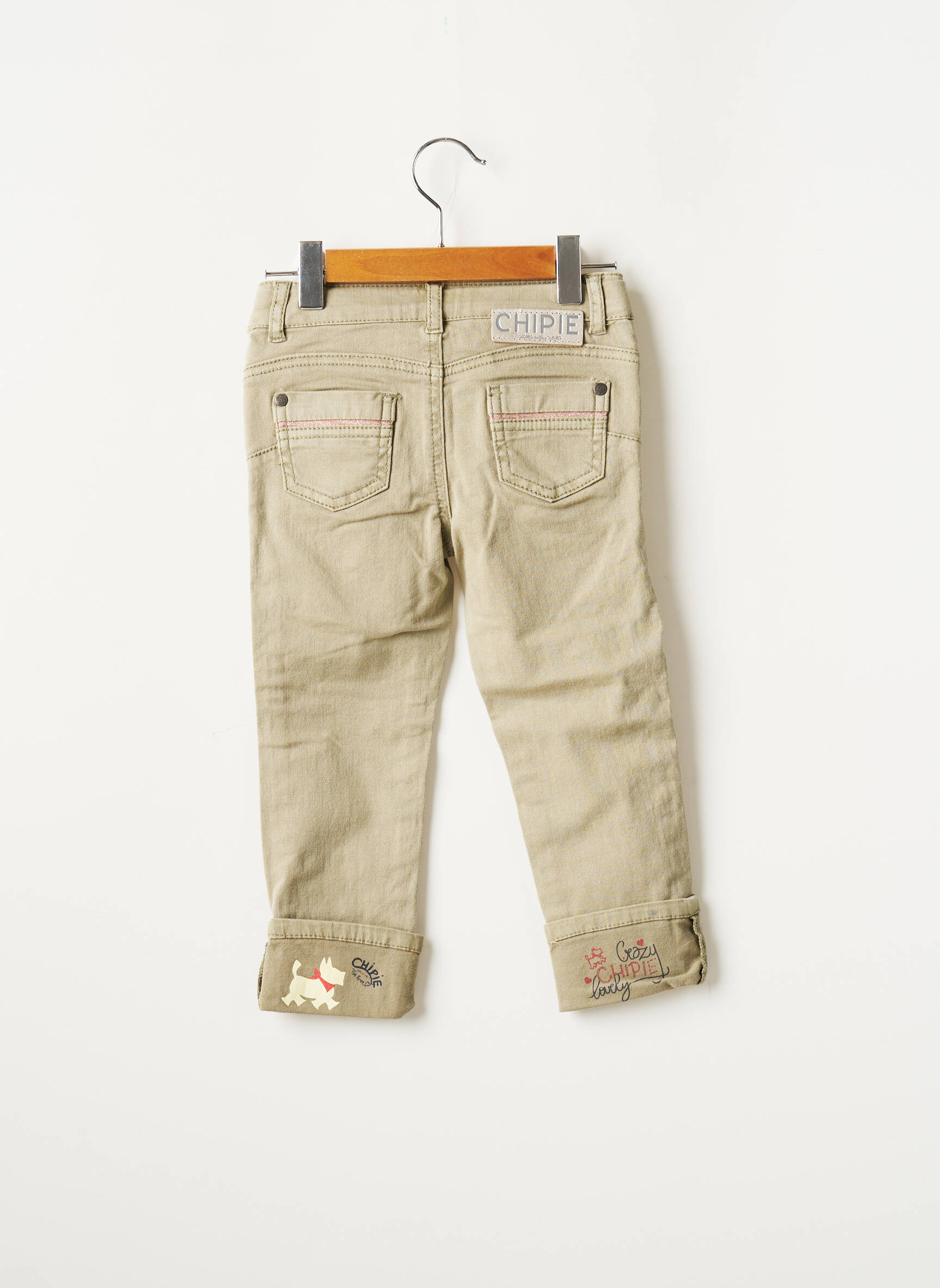 Chipie Jeans Skinny Fille couleur vert