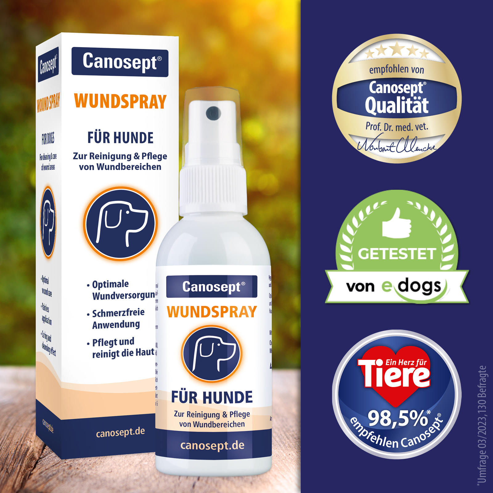 Canosept Fellpflege Canosept Wundspray für Hunde 75 ml