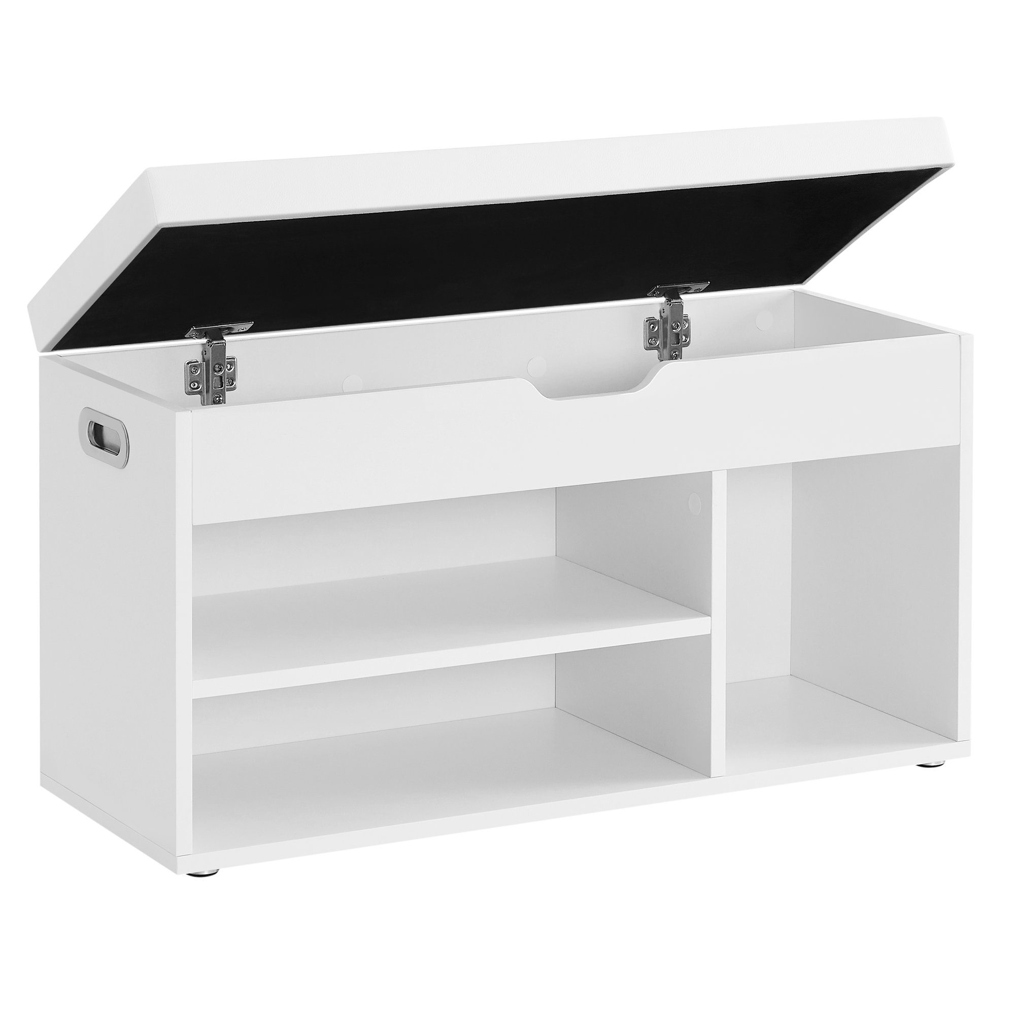 VASAGLE Schuhbank, mit Stauraum, 80 x 30 x 44 cm (L x B x H)