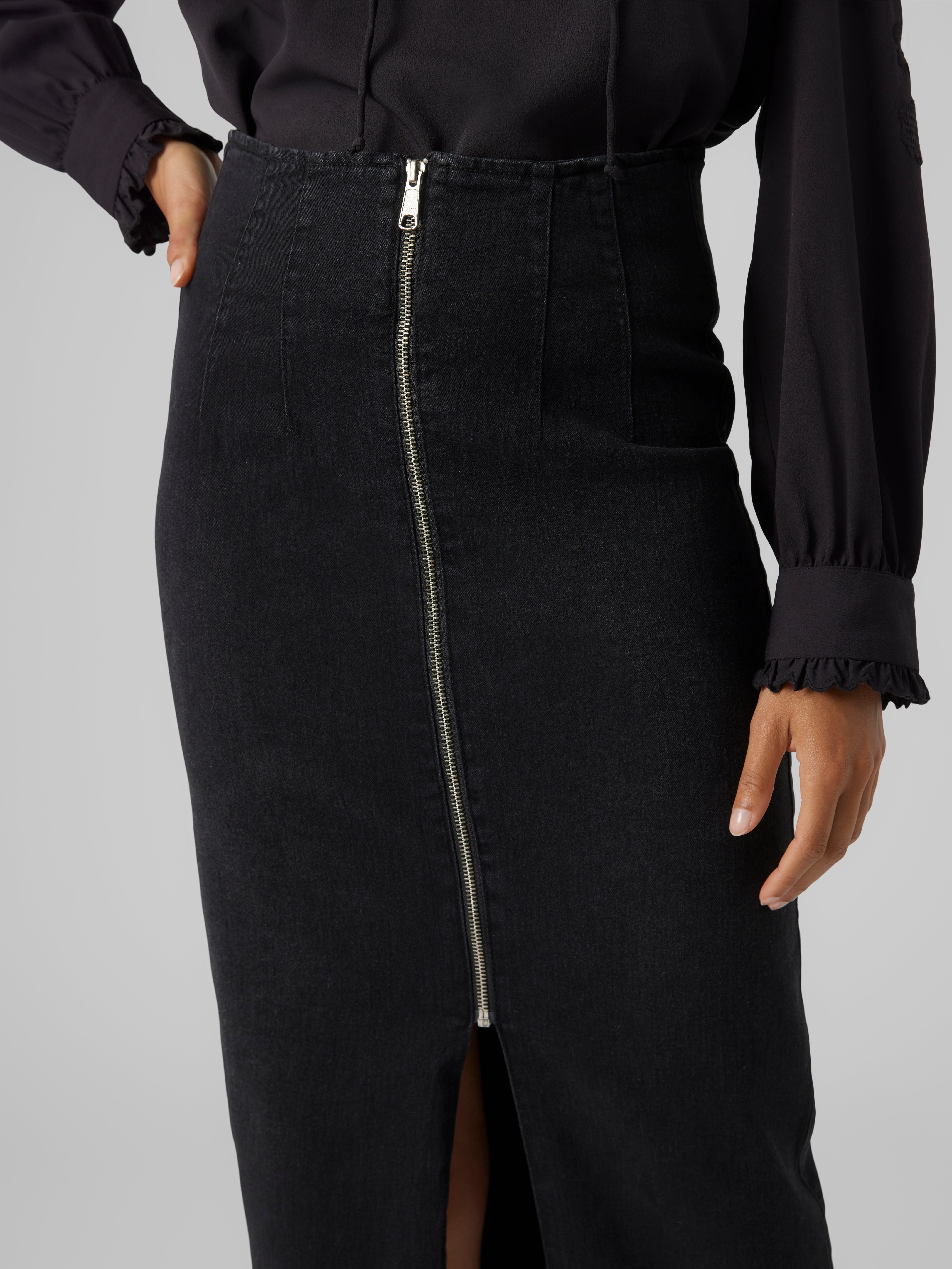 VMMONIC Hohe Taille Langer Rock