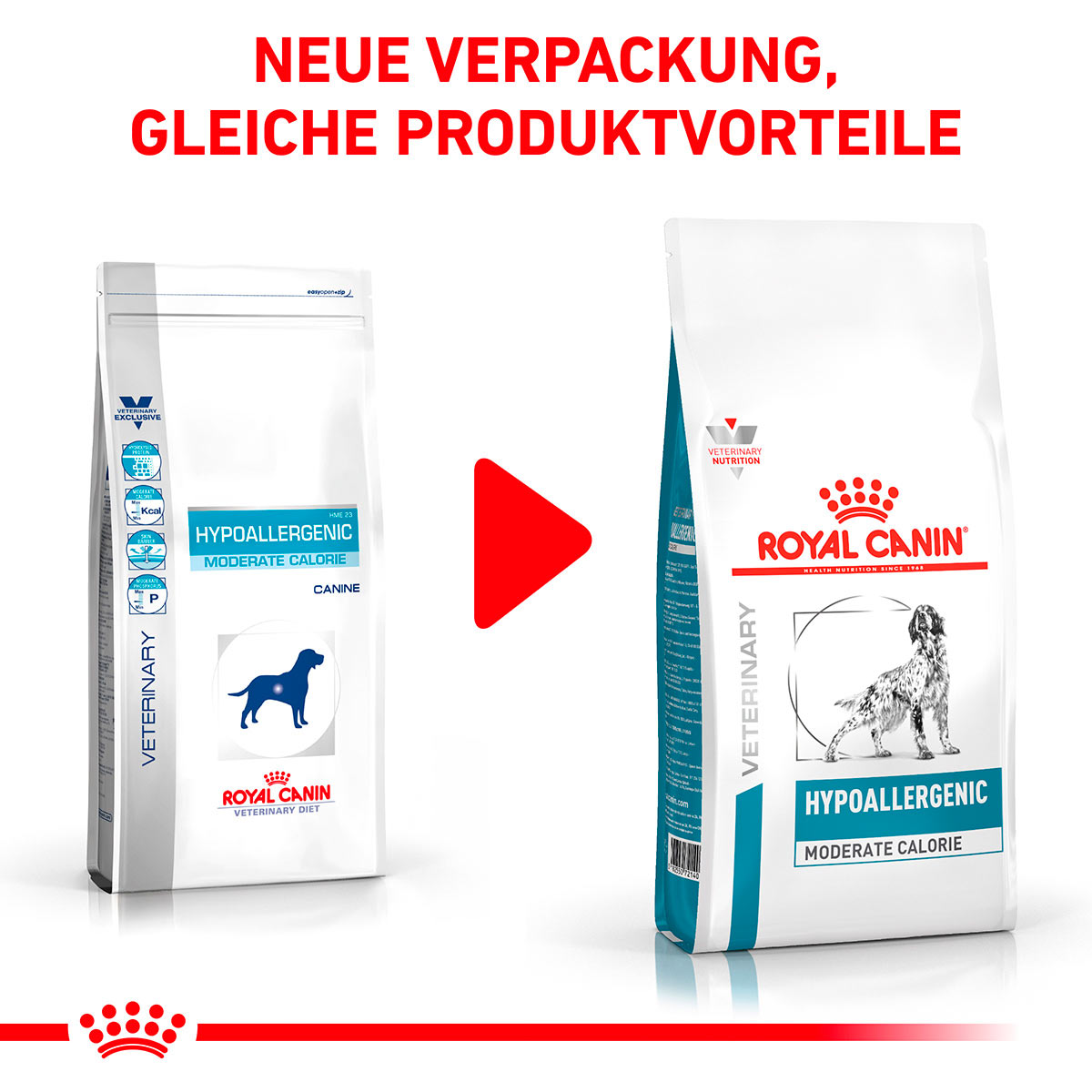ROYAL CANIN Veterinary HYPOALLERGENIC MODERATE CALORIE Trockenfutter für Hunde