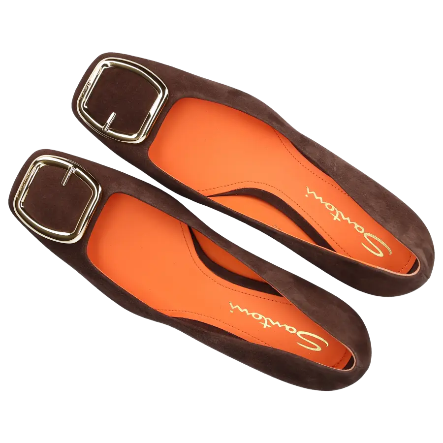 Santoni - Pumps 70109 Veloursleder - braun