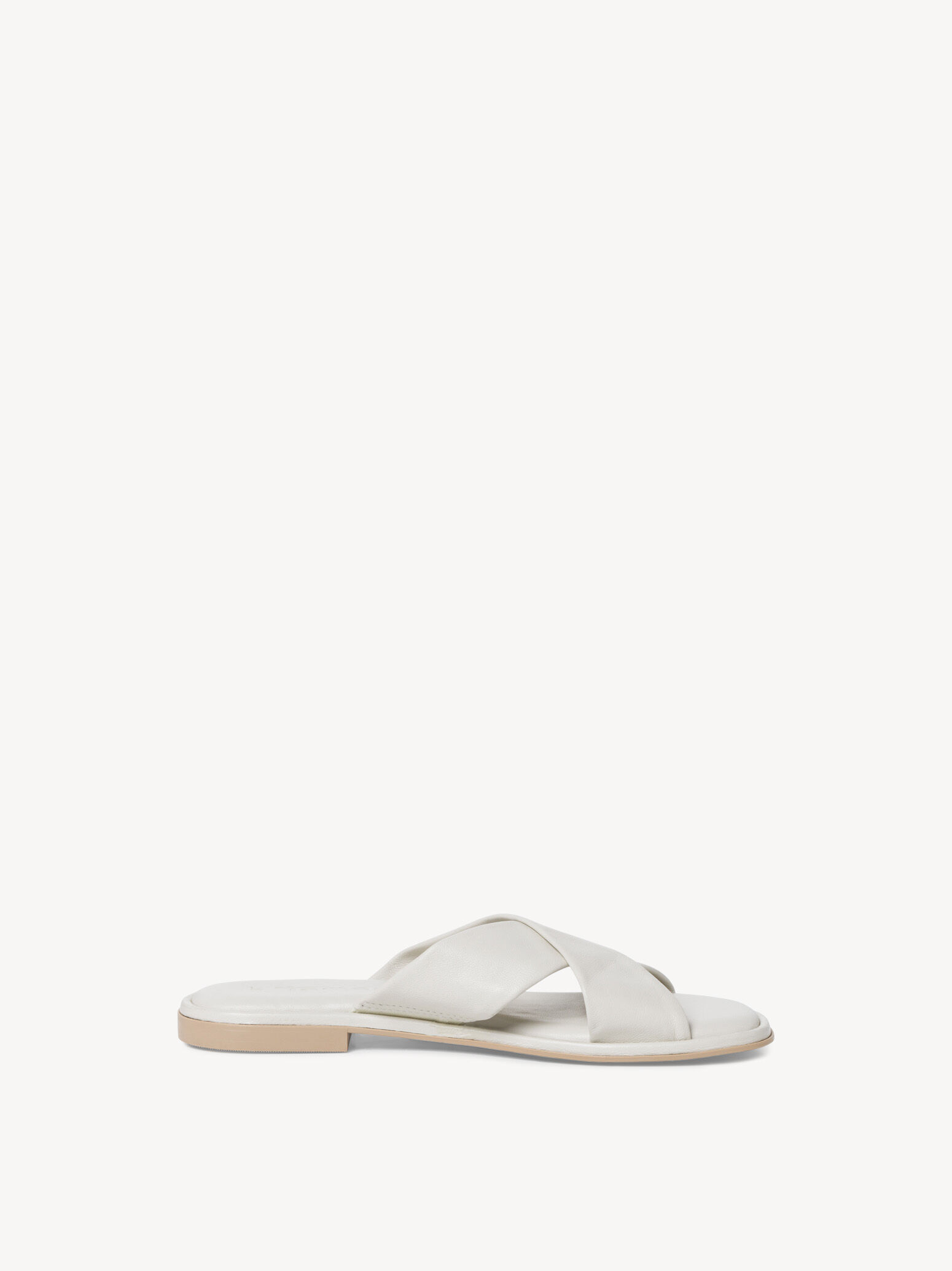 Mule en cuir - blanc
