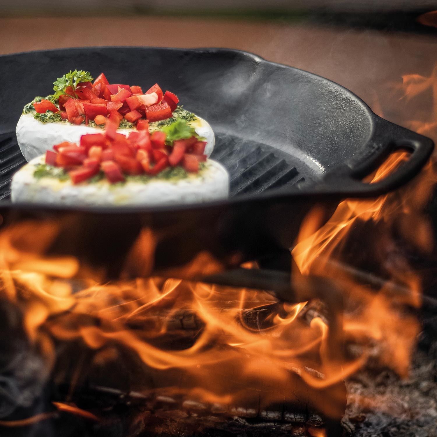 Grill Feuerpfanne mit Henkeln