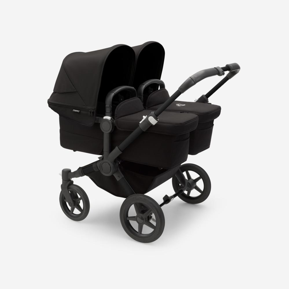 Bugaboo Donkey 5 Twin 2-in-1 Stroller Set Black/Midnight Black, Midnight Black