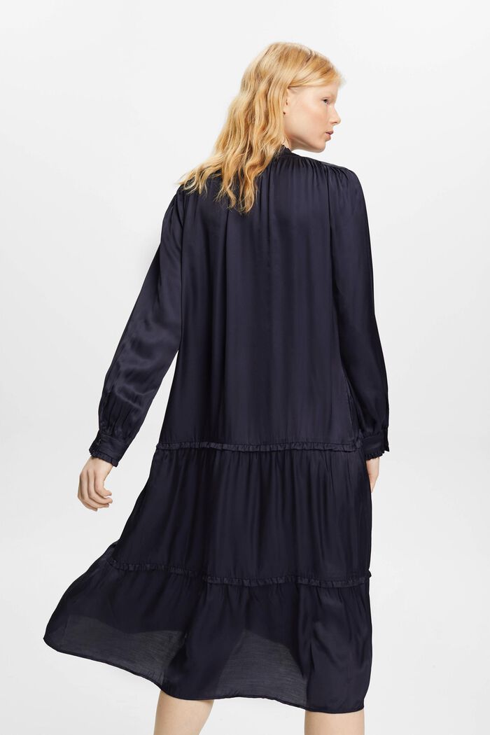 Midikleid mit Drapé-Effekt