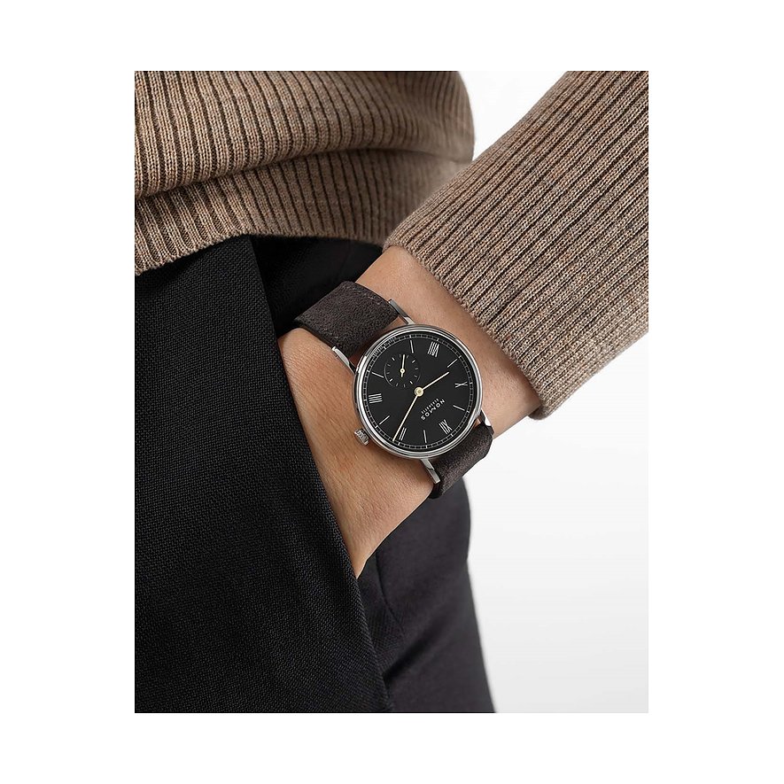 Nomos Glashütte Damenuhr Ludwig 33 Petit Noir
