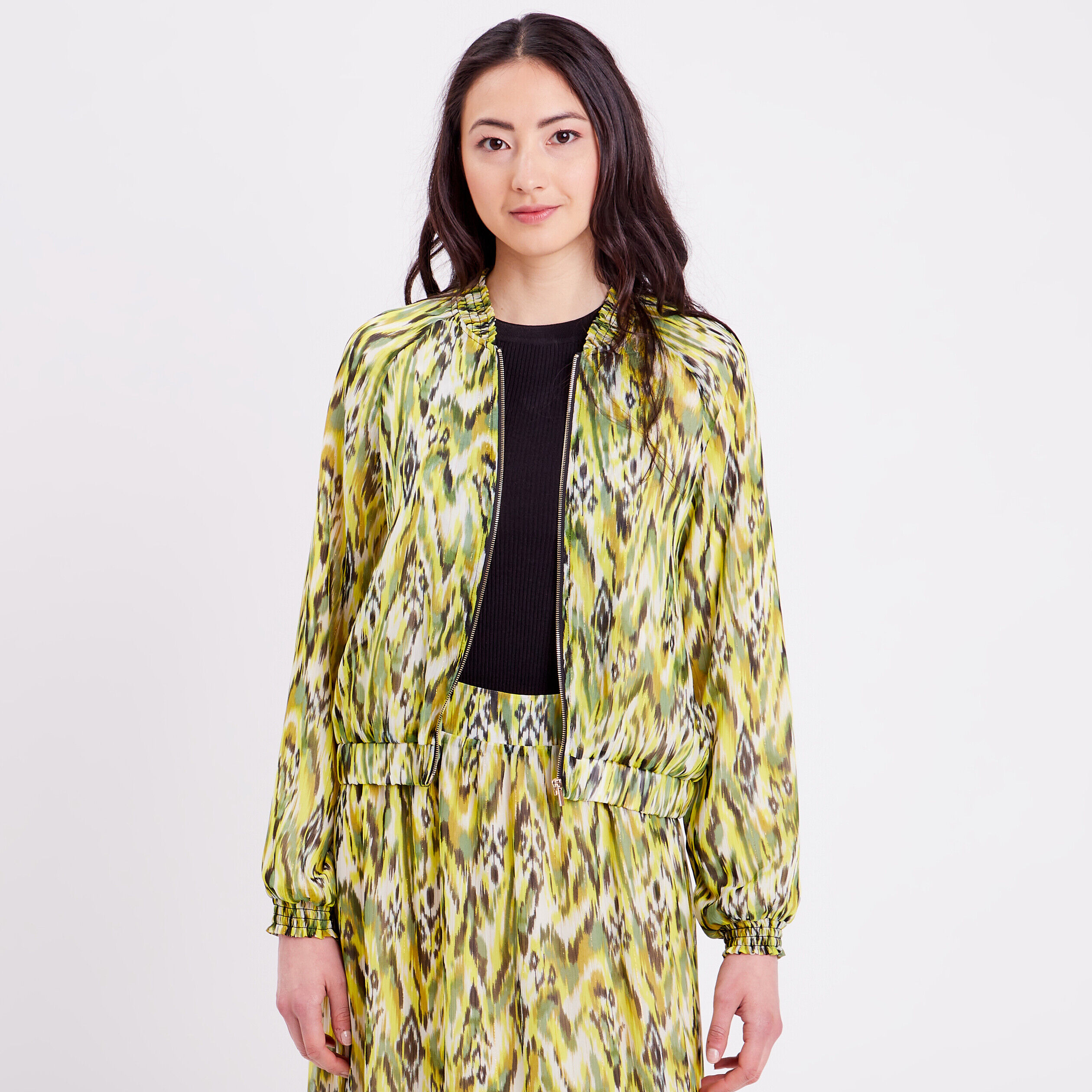 Veste teddy zippée blanc femme | Cache Cache