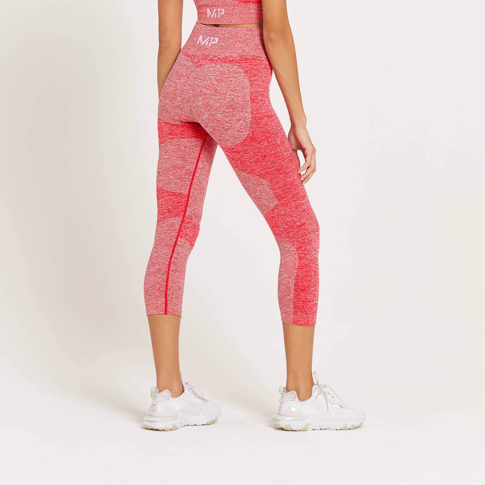 Legging ¾ taille haute MP Curve pour femmes – Rouge danger chiné