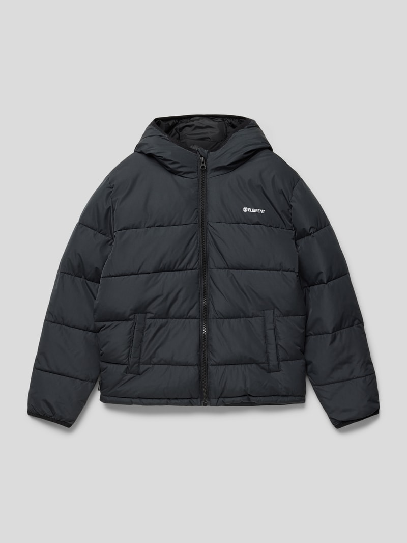 Steppjacke mit Reißverschlusstaschen Modell 'PUFFA CLASSIC YOUTH' in schwarz