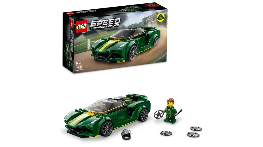 LEGO Speed Champions 76907 Lotus Evija, Modellauto Bausatz, Rennwagen