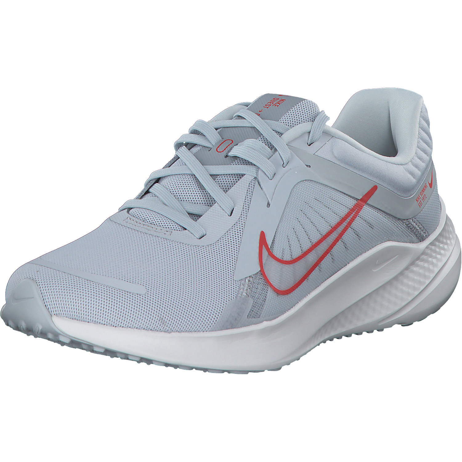 Nike Quest 5 DD9291, Schnürschuhe, Damen, pure platinum/lt crimson wolf