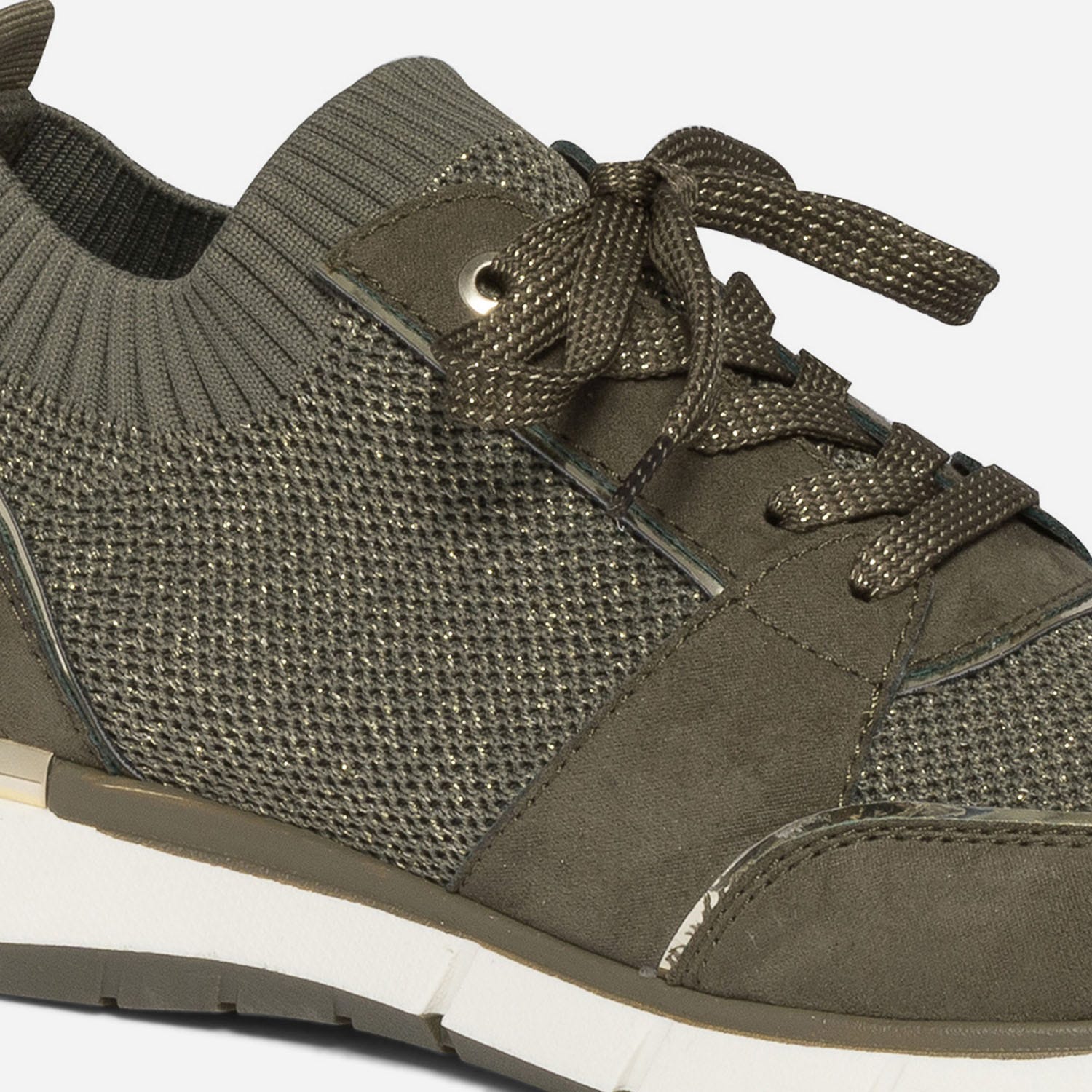 Tennis kaki tricotée