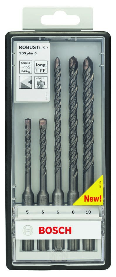 Bosch Blue Accessories 2607019927 Σετ τρυπανιών με πιστολέτο SDS-plus-5 Robust Line 5 τεμαχίων