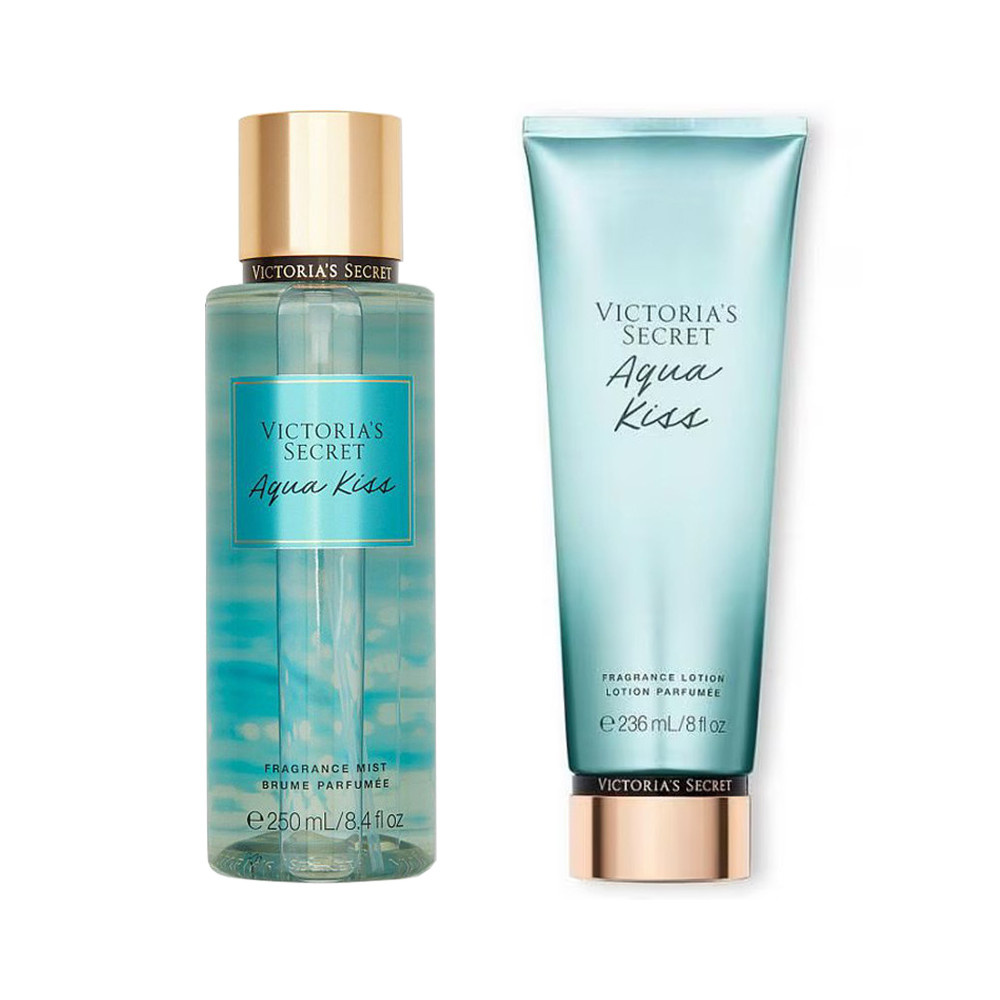 Victoria's Secret Lot de Brume et Lait pour le Corps - Aqua Kiss