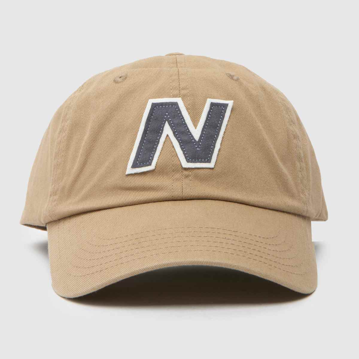 New Balance beige block n snapback-keps