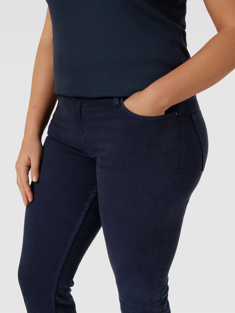 Skinny Fit Jeans mit Modell 'billy' in marineblau
