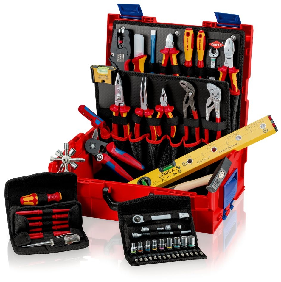 Knipex 00 21 19 LB E L-BOXX® wypełniony elektroniką 63 sztuki