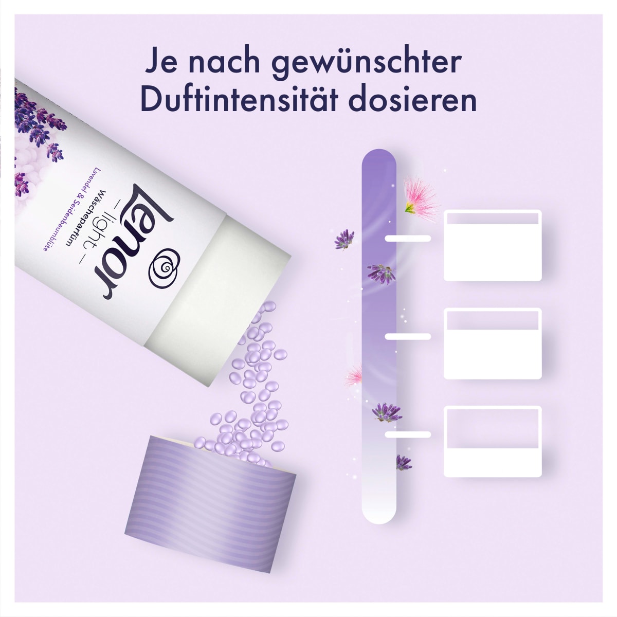 Wäscheparfüm Light, Lavendel & Seidenbaumblüte, 160 g