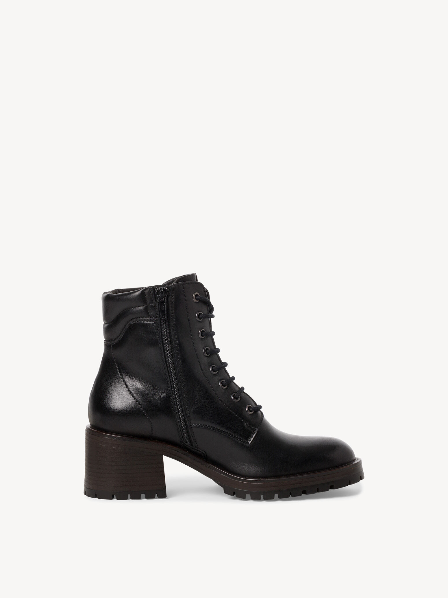 Bottine en cuir - noir