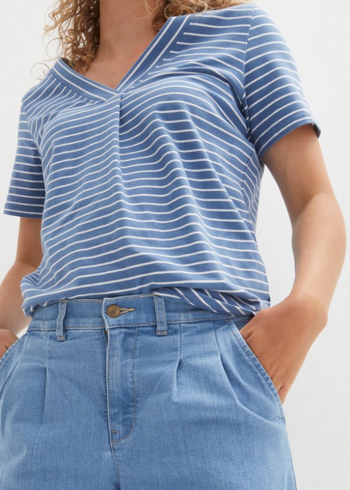 Marlenejeans mit Bundfalten und Bequembund