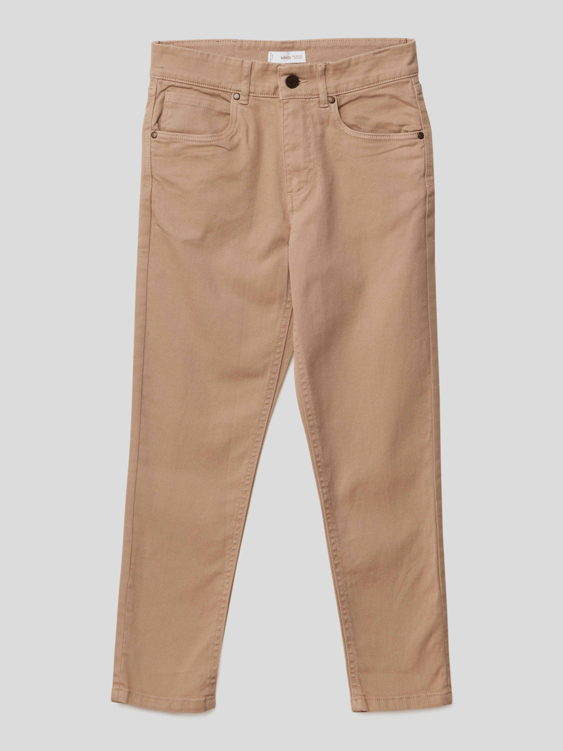 Jeans mit Stretch-Anteil in beige