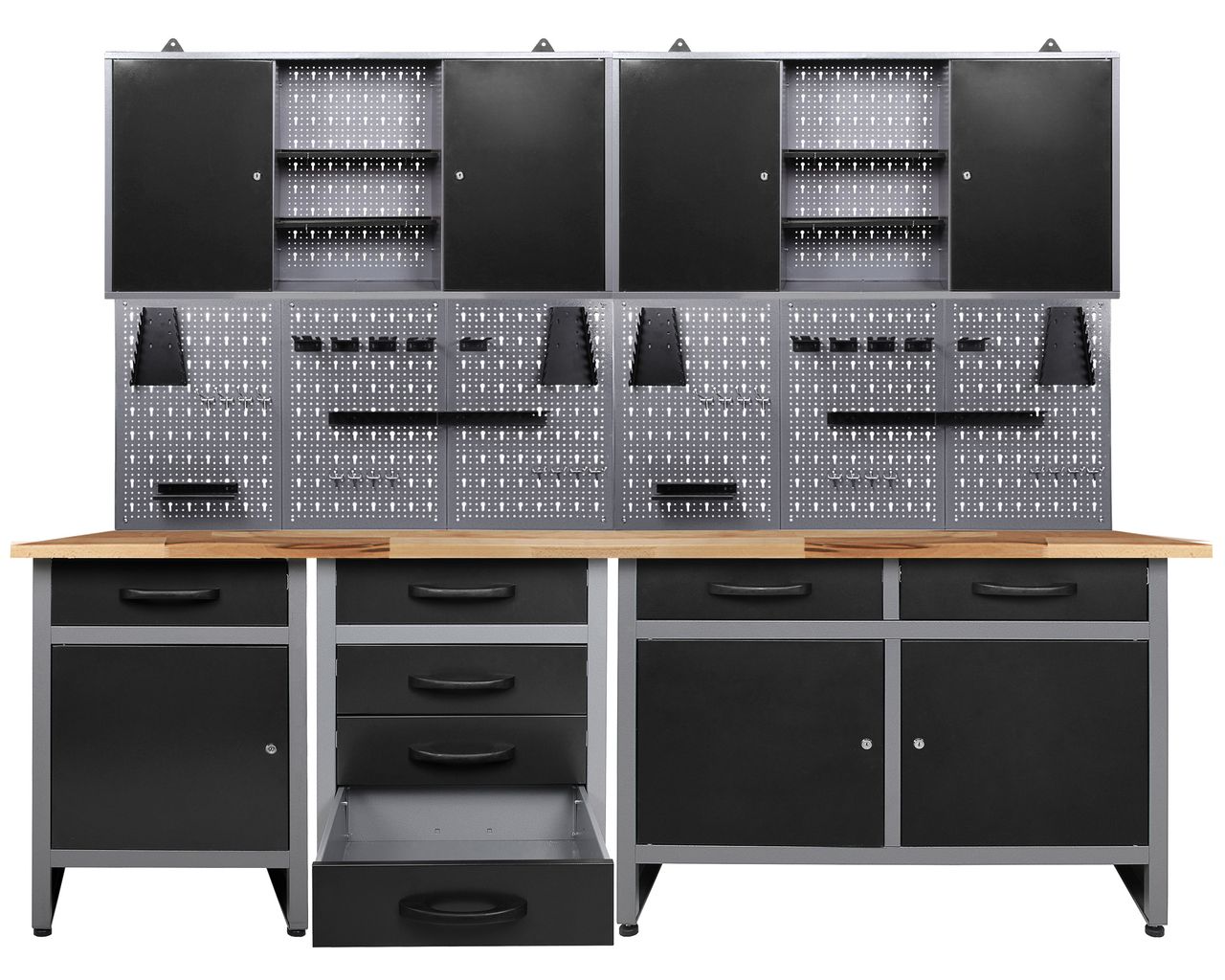 Ondis24 Ondis24 Werkstatt Set Bastler 240 cm 2 Schränke