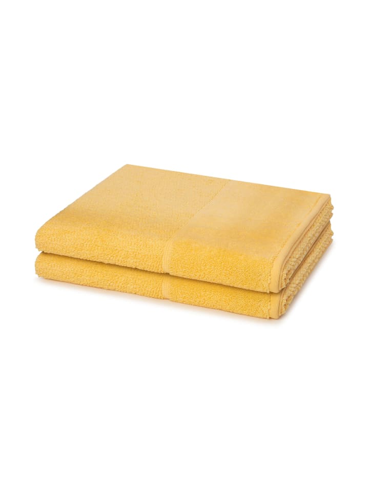 Möve for Frottana 2 X Duschtuch im Set Pearl in Maize günstig kaufen 67 x 140 cm