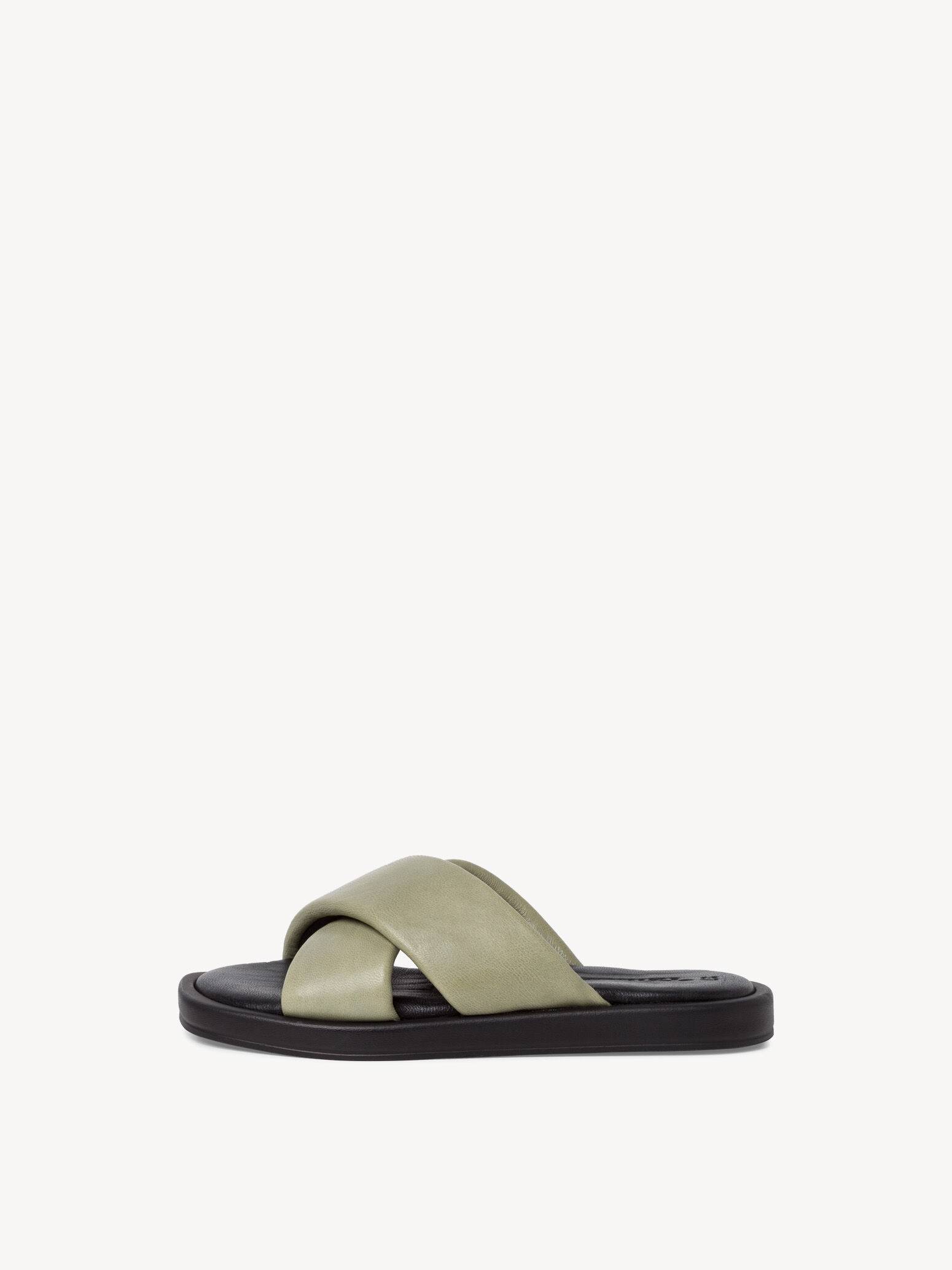 Mule en cuir - vert