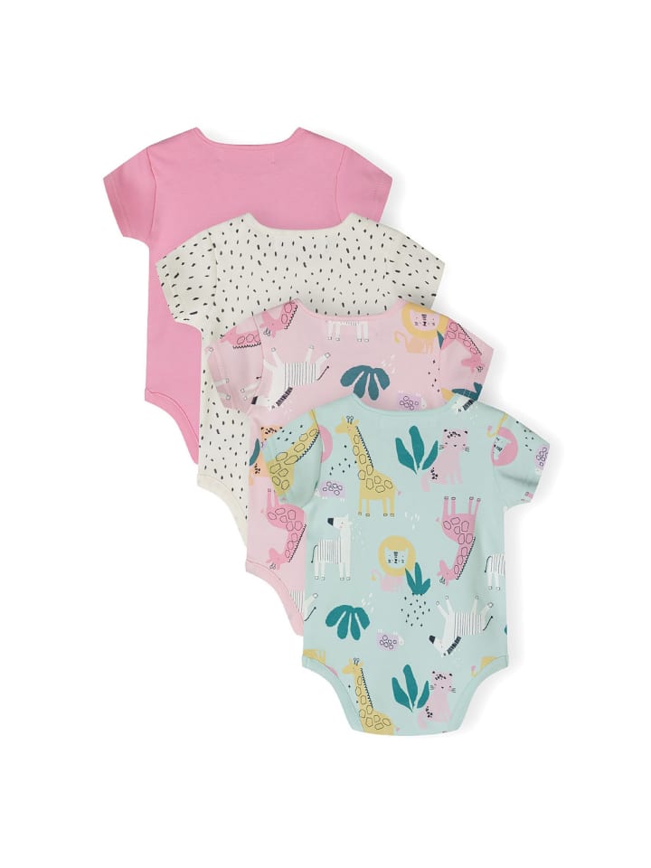 Minoti 4er. Set: Kurzarmbody 24babypack6 in lila günstig kaufen