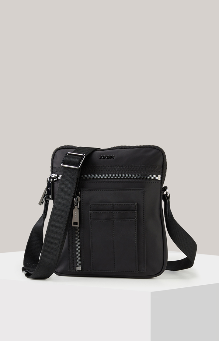 Schultertasche Barletta Milo in Schwarz